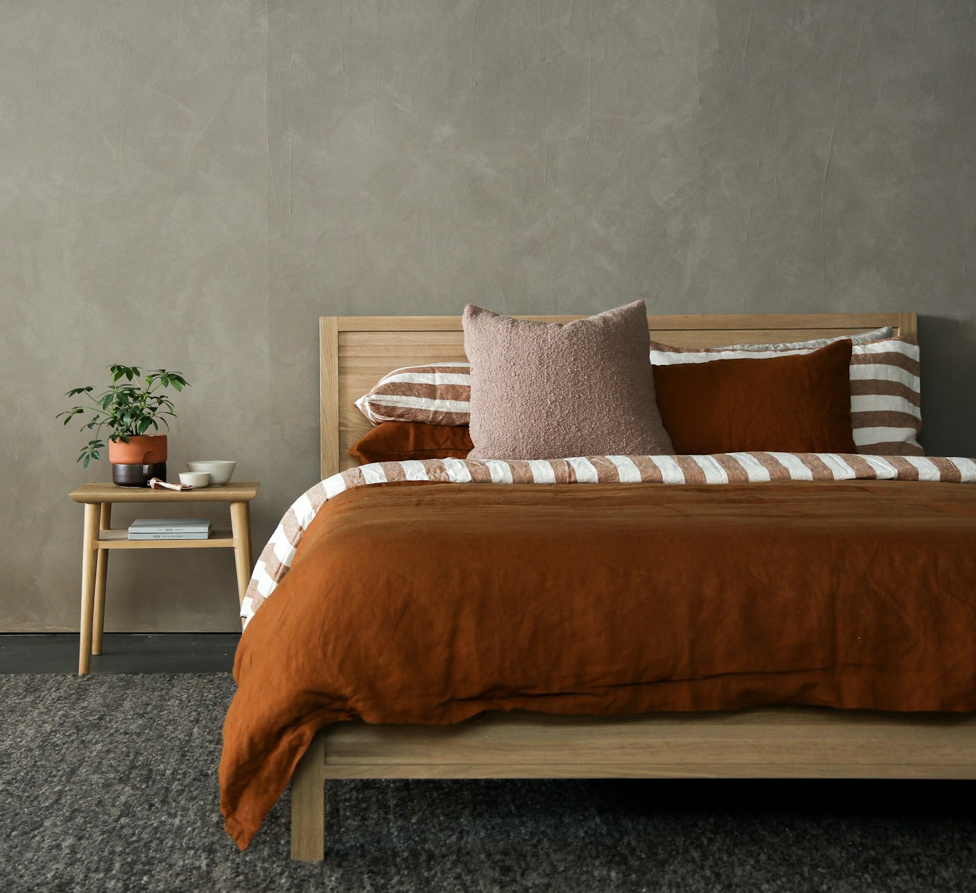 Chambre cocon aux teintes terracotta